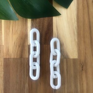 CHAIN LINK STATEMENT EARRINGS (Long Versio…